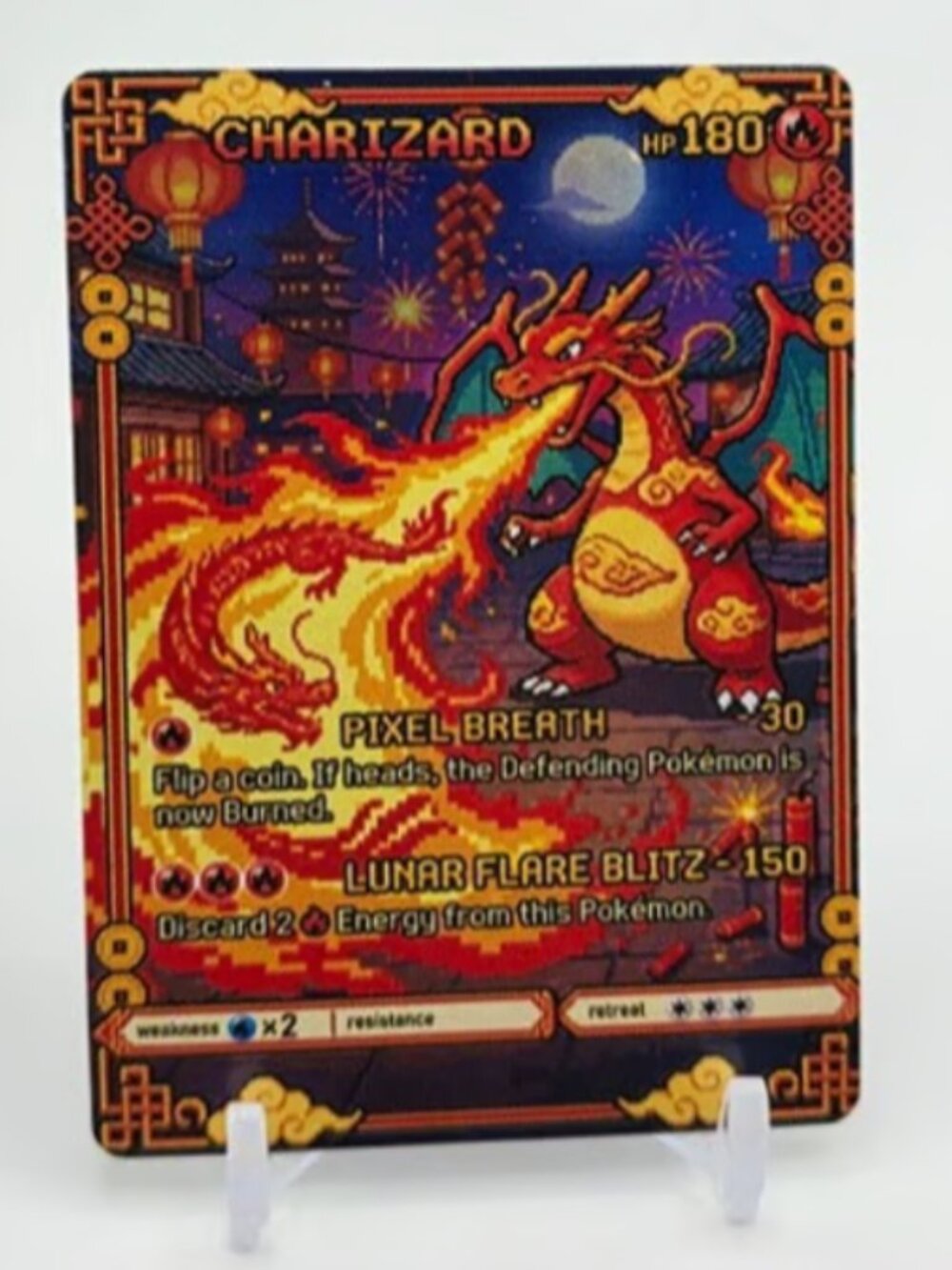 CHARIZARD Art Card READ DESCRIPTION: HOLO CHARIZARD Card CHARIZARD Pokemon Card
